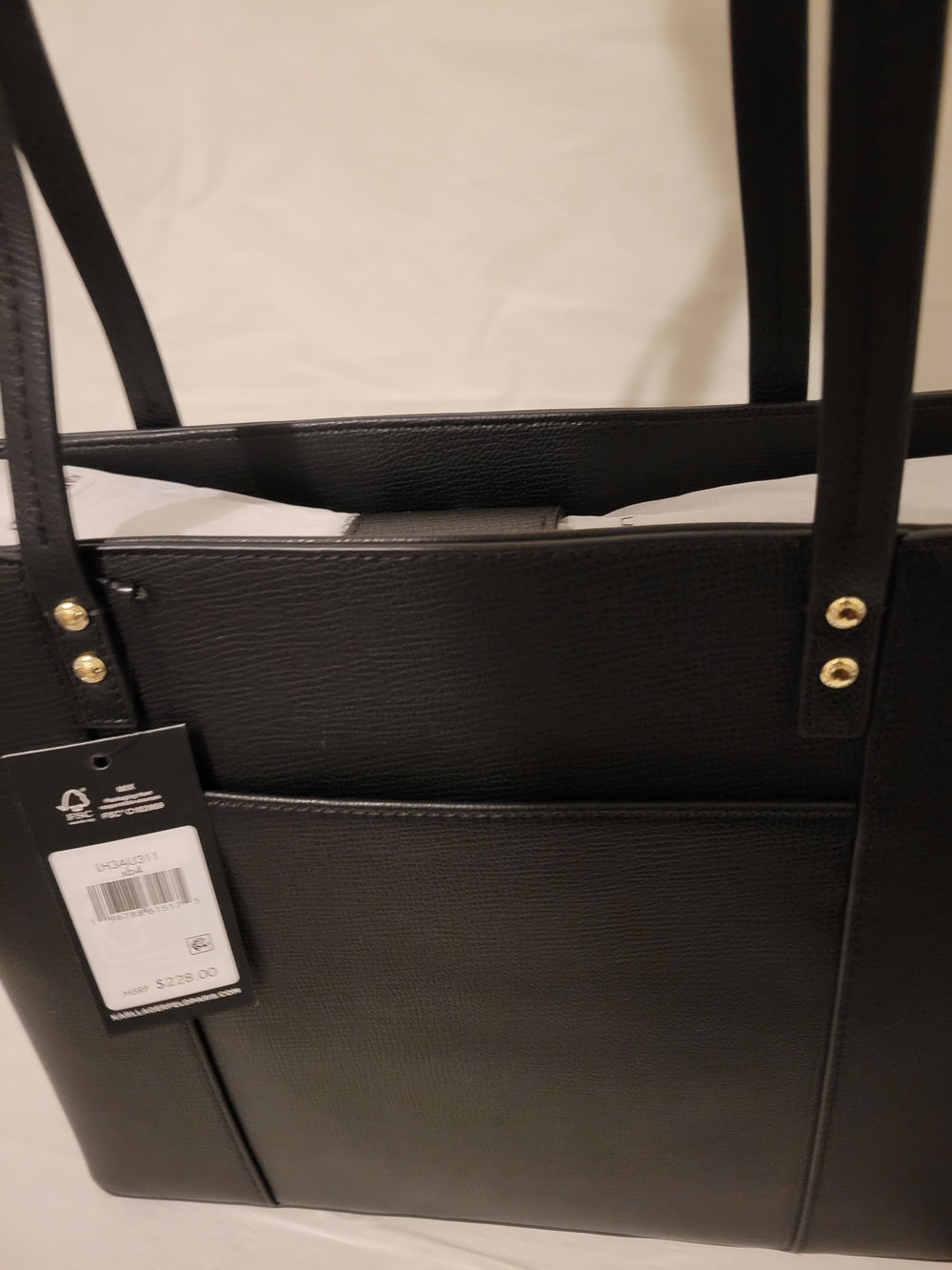 Karl Lagerfeld Black Tote Bag with Colorful KARL Charm - Picture 5 of 13